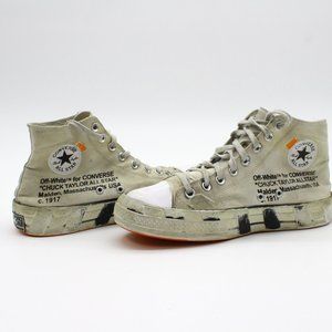 Off-White Beige High-Top Sneakers